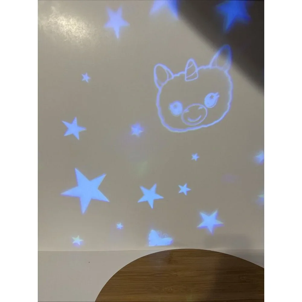 Star Belly Dream Lites Shimmering Rainbow Unicorn Stuffed Plush Night Light Up‎